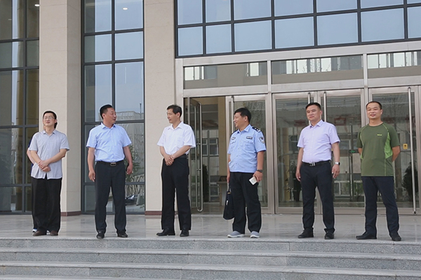 Welcome Leaders of City Procuratorate, City Court, High-tech Zone Police Department to Visit Parent Group of Shandong Lvbei 