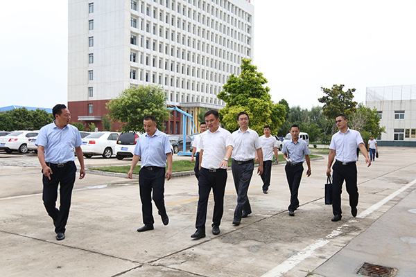 Welcome Zibo Mining Group Leaders to Visit Parent Group of Shandong Lvbei New Energy