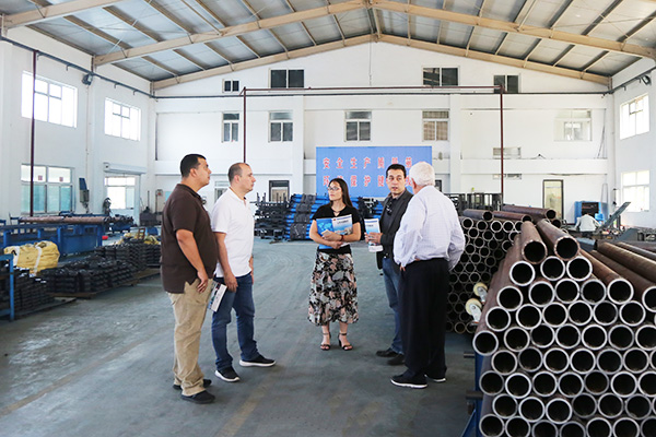 Warmly Welcomes Colombian Merchants To Visit Shandong Lvbei For Purchase Steel Material