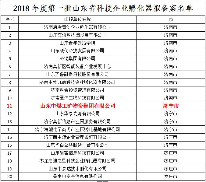 Warmly Congratulate Lvbei Group For Being Selected As The First Batch Of Shandong Science And Technology Business Incubator In 2018
