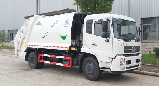 Sanitary garbage truck adopts electromechanical-hydraulic integration technology
