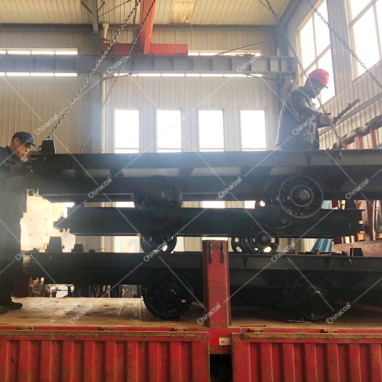 Shandong Lvbei Sent A Batch Of Mining Flat Cars To Anhui Province